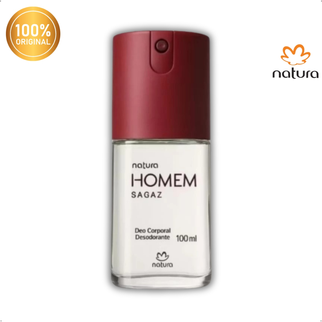 Desodorante Corporal Natura Homem Sagaz Masculino 100 ml para homem