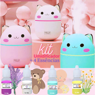 Umidificador Gatinho FELIZ +4 Essências Concentrada Hidrossolúvel difusor de aroma | L.T.CB.CA em Oferta na Shopee
