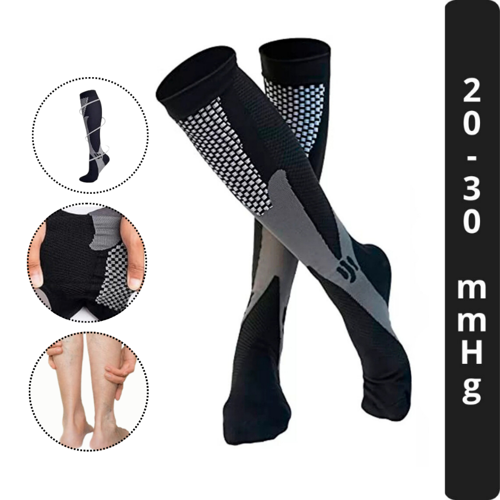 Meia Ortopédica Alta Compressão Para Prevenção de Varizes Unissex serve do 36 ao 43 em Oferta na Shopee