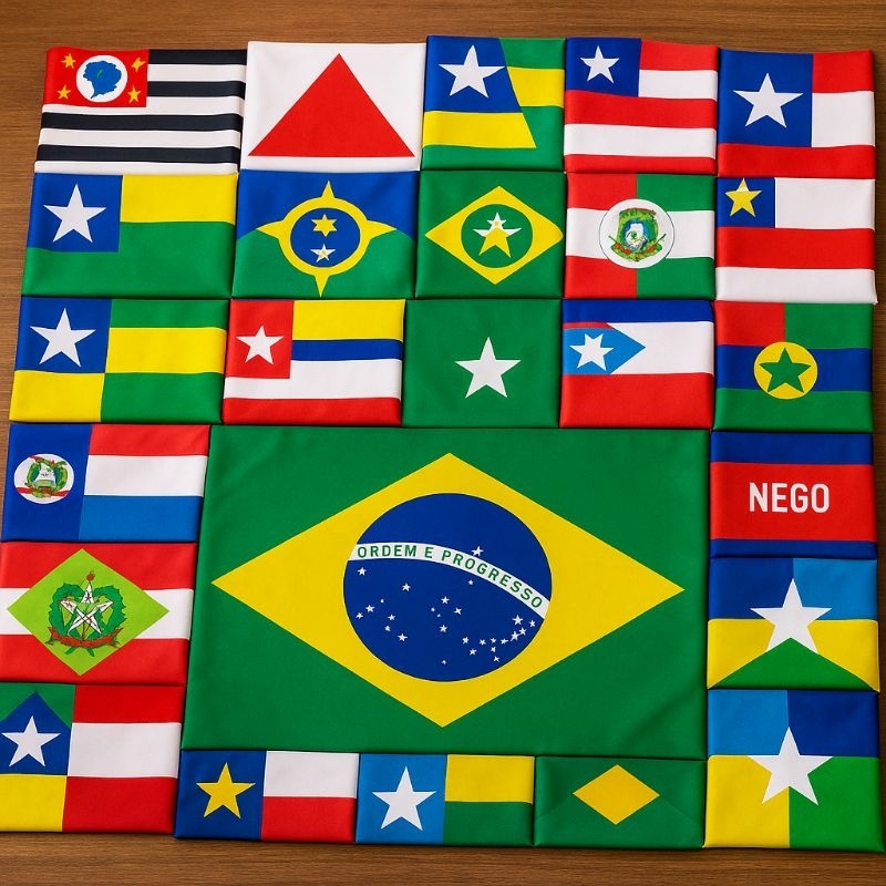 Bandeiras do Brasil - Todos os Estados - SP, MG, RJ, BA, PR, RS, PE, CE, PA, SC e mais