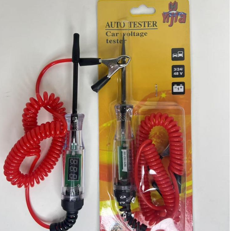 Chave Teste Digital 3V-48V: Testador de Circuito Automotivo com Sonda, Display LED e Reparo Rápido!