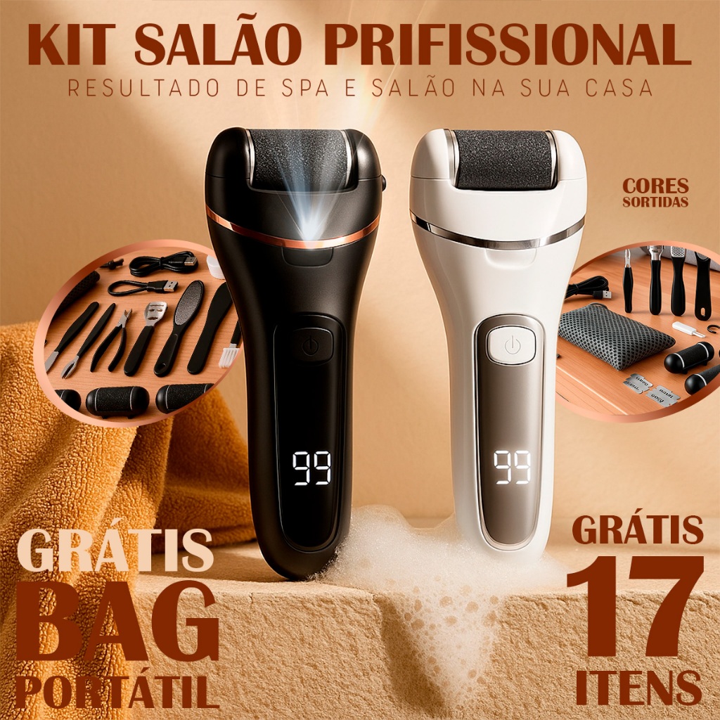 Removedor de Calos Lixa Elétrica Profissional Spa