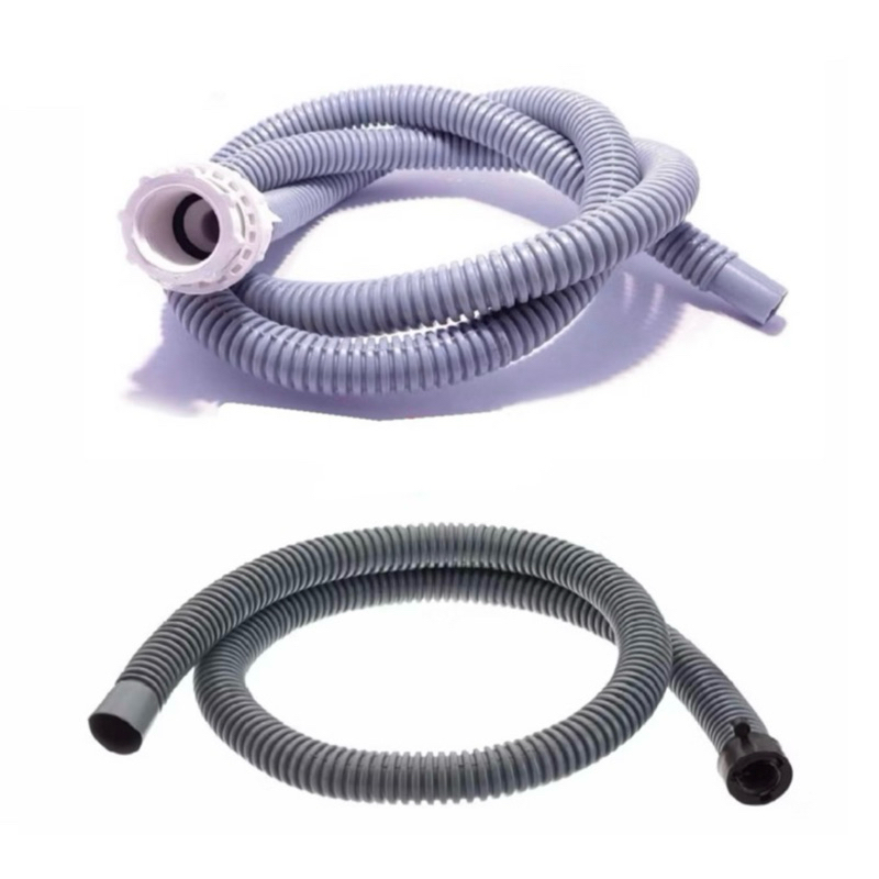 Unidade/Kit Mangueira Drenagem para TANQUINHO Entrada 1,20M Saída 1,10M Flexível Escoamento Água Lavadora PVC Universal