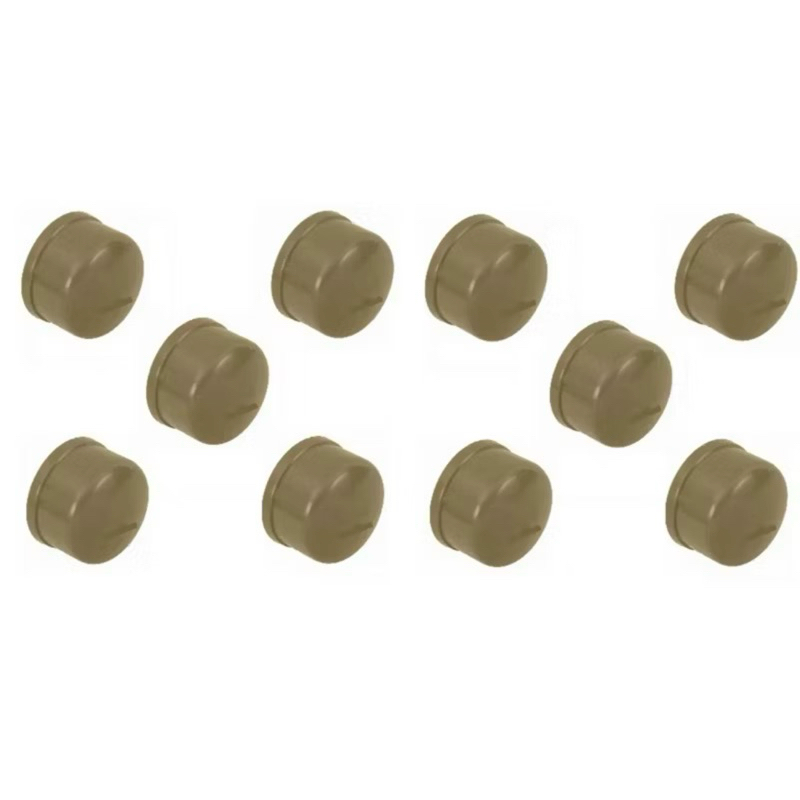Kit 5 ou 10 Cap Caps 25MM 3/4 Marrom Tampa Tampão Soldável Esgoto Água Pedreiro Obra Construção Civil Cola Plástico PVC