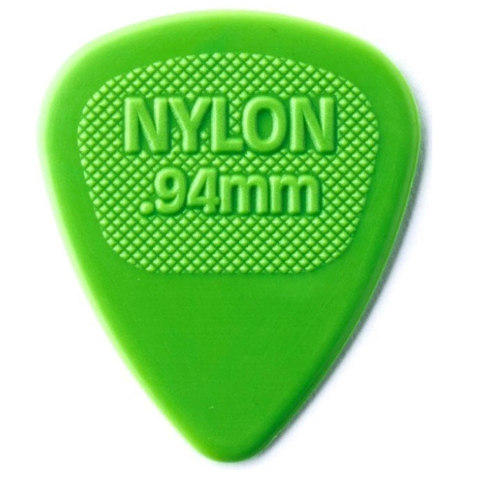 Palheta Dunlop Nylon Midi 0,94mm Verde – Kit Com 3 Unidades | Modelo Dun-443r.94