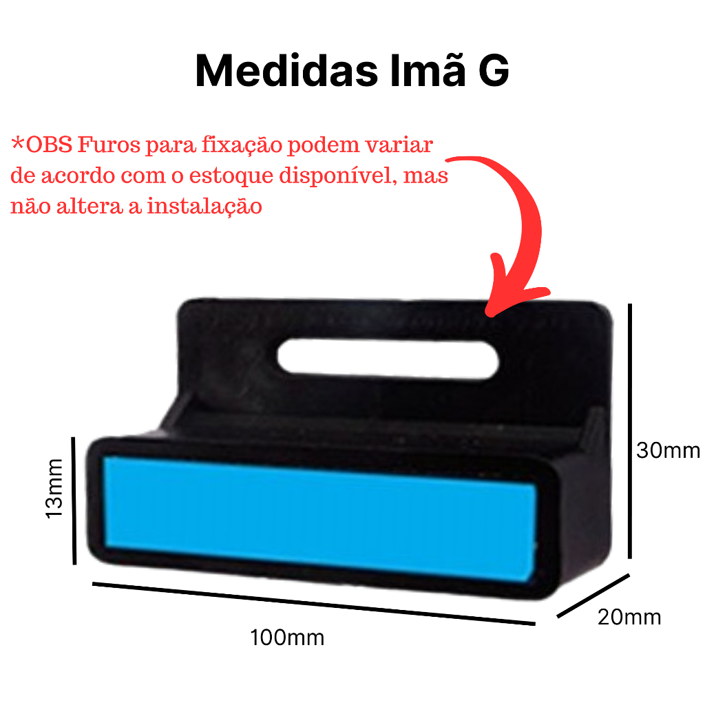 Par de Imãs p/ Fim De Curso De Motor De Portão Eletrônico - Ppa/Garen/Rossi/Peccinin — imagem 2 de 2
