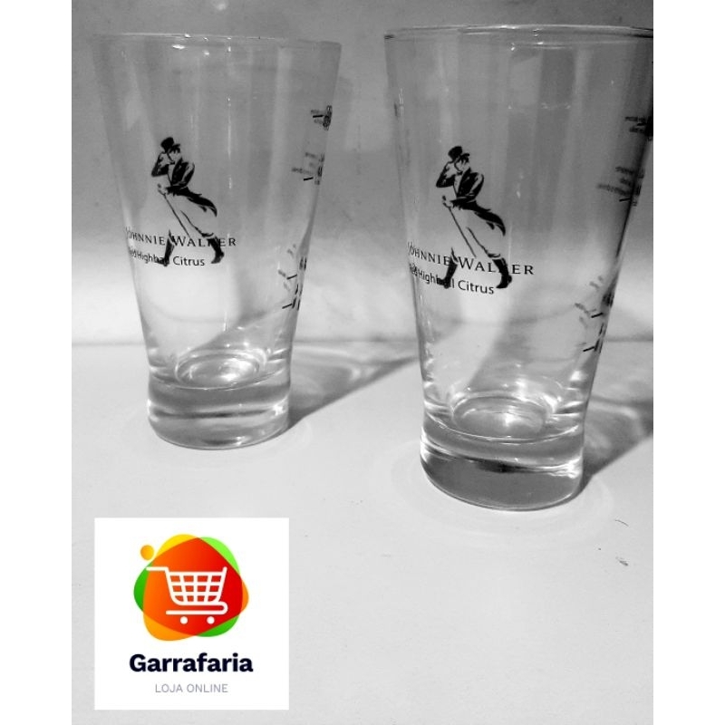 PROMOÇÃO Jogo Kit 2 Copos - Johnnie Walker HighBall Citrus - Vidro 350ml ORIGINAL em Oferta na Shopee
