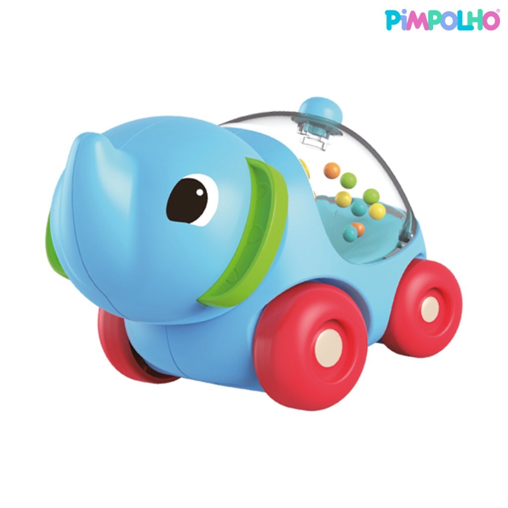 Chocalho Elefante Infantil Pimpolho Carrinho 0-24 meses