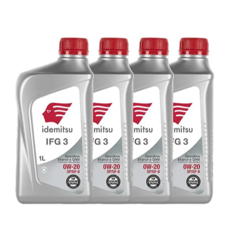 Kit 4 Óleo De Motor Idemitsu Ifg 3 0w20 Sintético Recomendado HONDA Api Sp