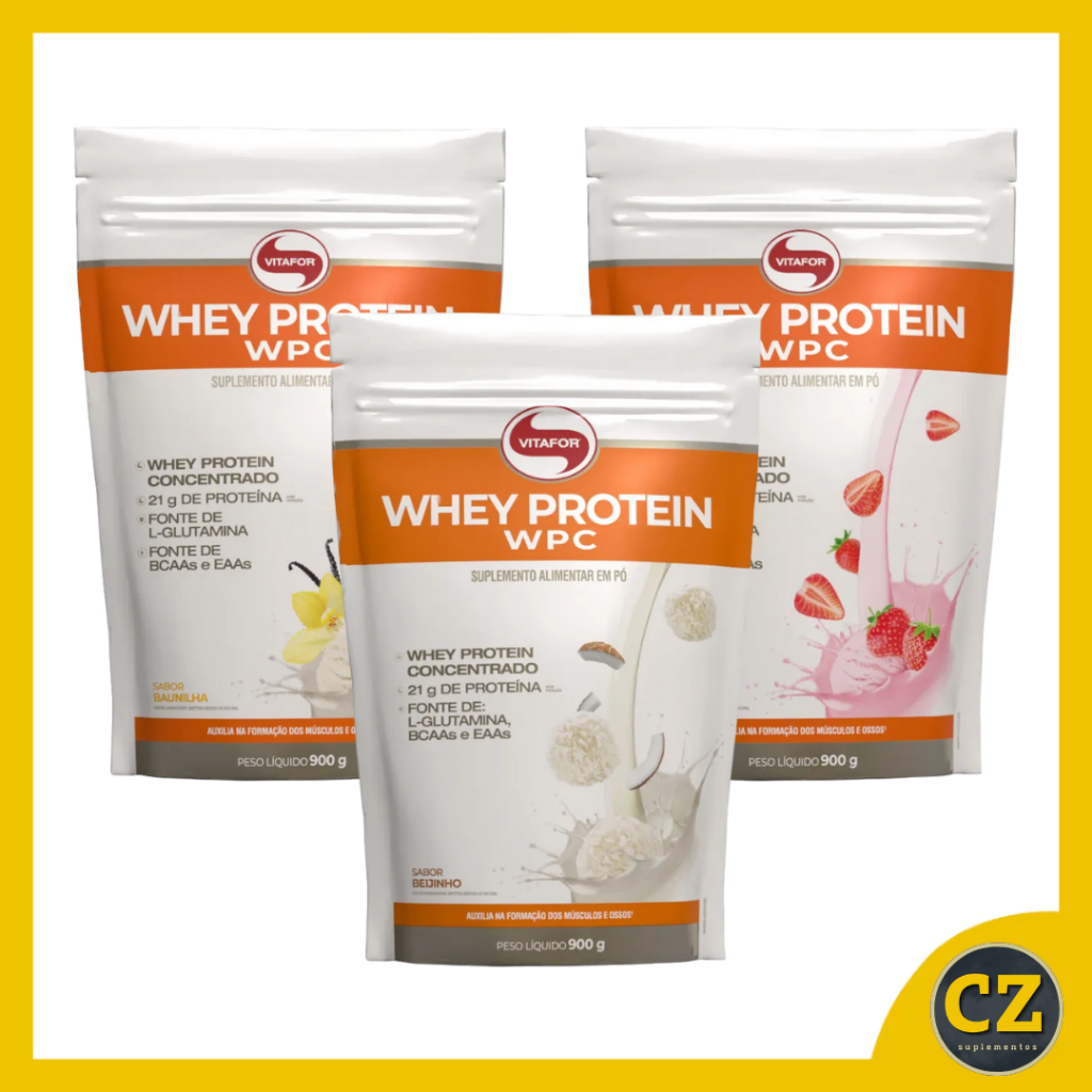 Whey Protein WPC Pouch (900g) - Vitafor