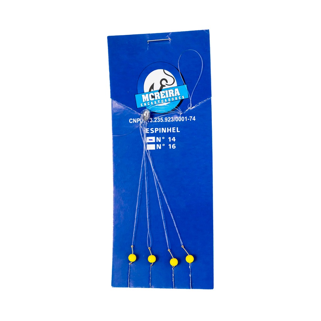 Chicote Spinhel Espinhel kit 25 pcs Pesca Lambari Tilapia 4 anzois