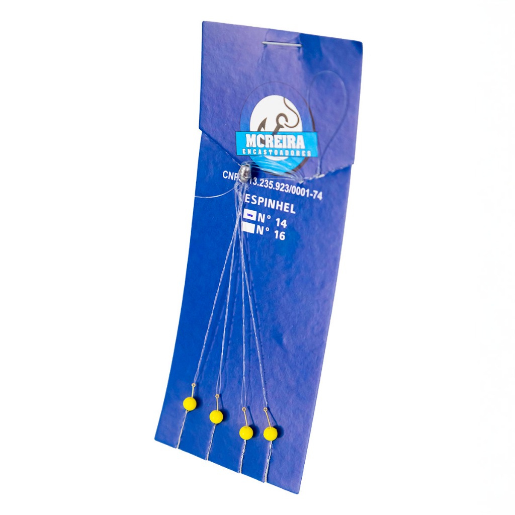 Chicote Spinhel Espinhel kit 25 pcs Pesca Lambari Tilapia 4 anzois