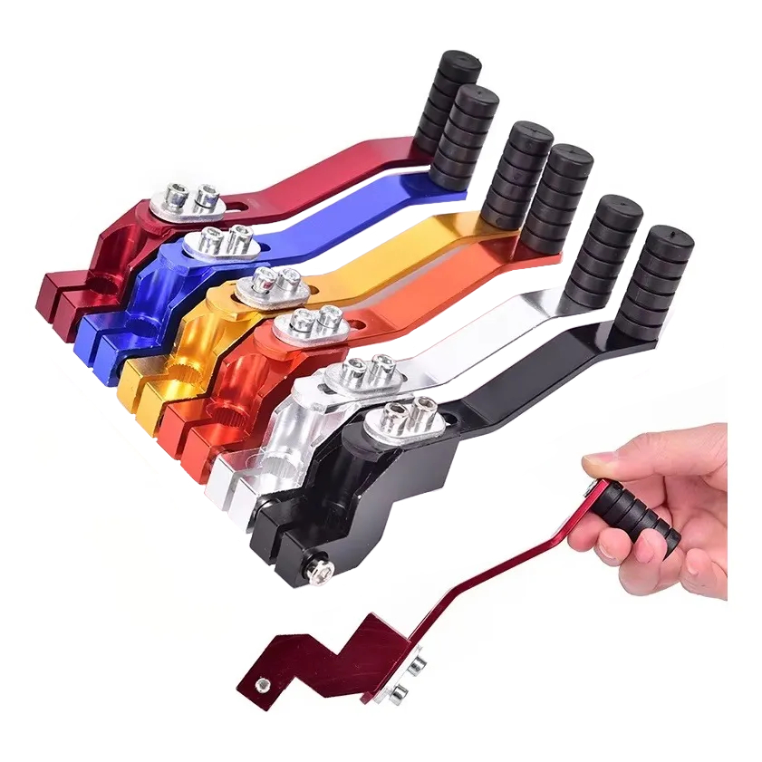 Pedaleira Pedal Alavanca Pezinho Moto Passador Marcha Câmbio Esportivo Universal Regulavel Alumínio em Oferta na Shopee