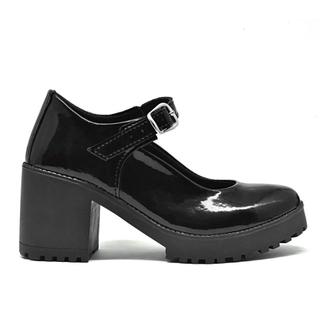 sapato scarpim mary jane feminino salto quadrado conforto