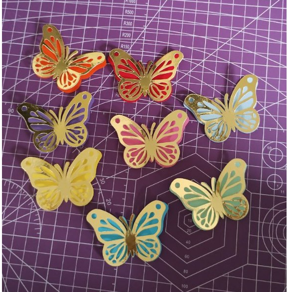 envio Rápido - kit apliques borboletas/aplique de papel borboleta 3d\personalizado\lembrancinhas
