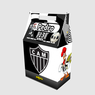 Caixinha Maleta Atletico Mineiro Galo Lembrancinha com Nome Personalizado em Oferta na Shopee