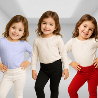 KIT 2 Calça Legging Infantil Feminina Ribana em Oferta na Shopee