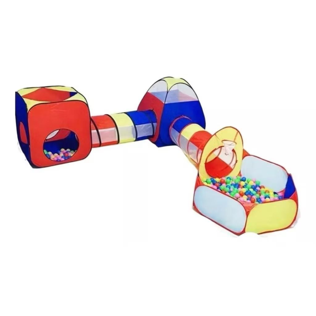 Toca Barraca Infantil 5 Em 1 4 Em 1 e 3 Em 1 Com Tunel + Cesta + Piscina