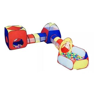 Toca Barraca Infantil 5 Em 1 4 Em 1 e 3 Em 1 Com Tunel + Cesta + Piscina