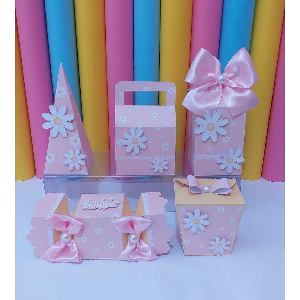 Kit Festa Margaridas – Caixas Personalizadas Prontas | Decoração de Festa | Lembrancinhas Caixinhas Temáticas