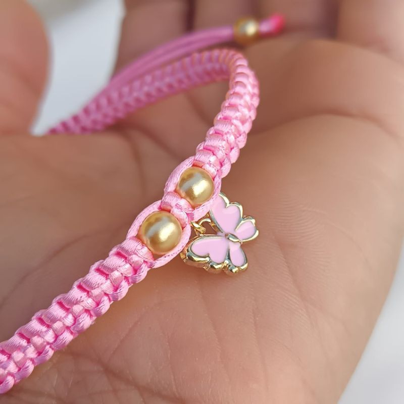 TORNOZELEIRA  BORBOLETA EM MACRAME ARTESANAL MODA CASUAL MULHER em Oferta na Shopee