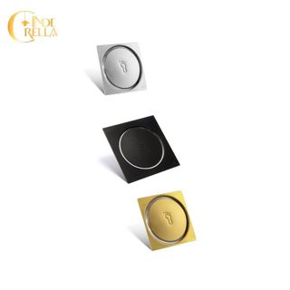 Ralo Click 10x10cm/ 15x15cm  Veda Cheiro – Inox, Preto ou Dourado fechamento por pressão em Oferta na Shopee