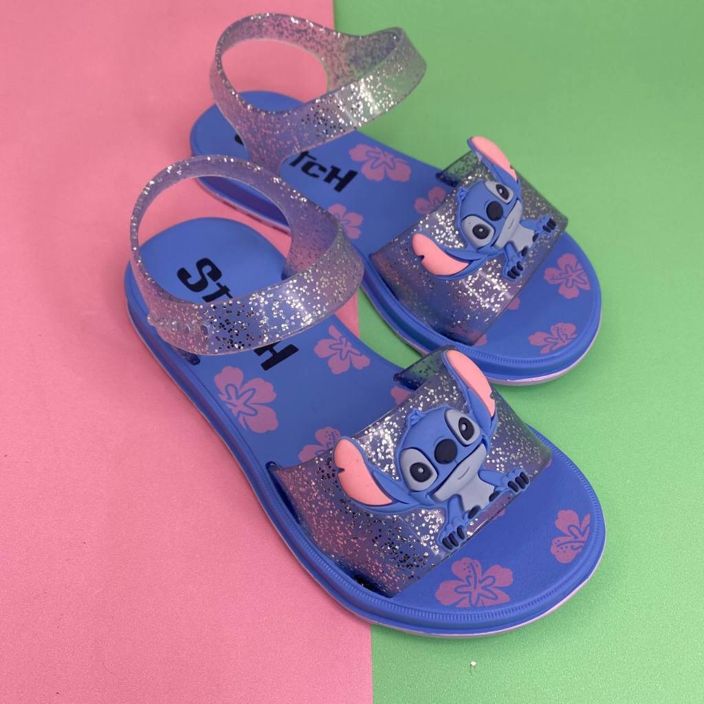 Sandalia Infantil Papete Menina Personagem Grendene 23196 Stitch Original Tendencia Grendene Kids