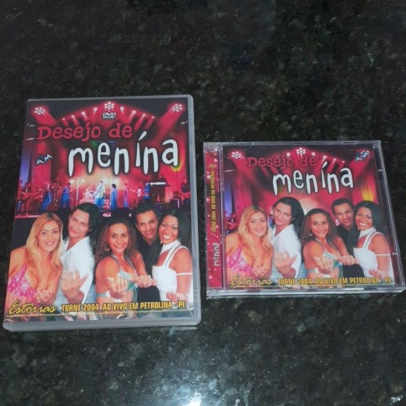 CD e DVD Desejo de Menina Ao vivo em Petrolina PE TOUR 2004