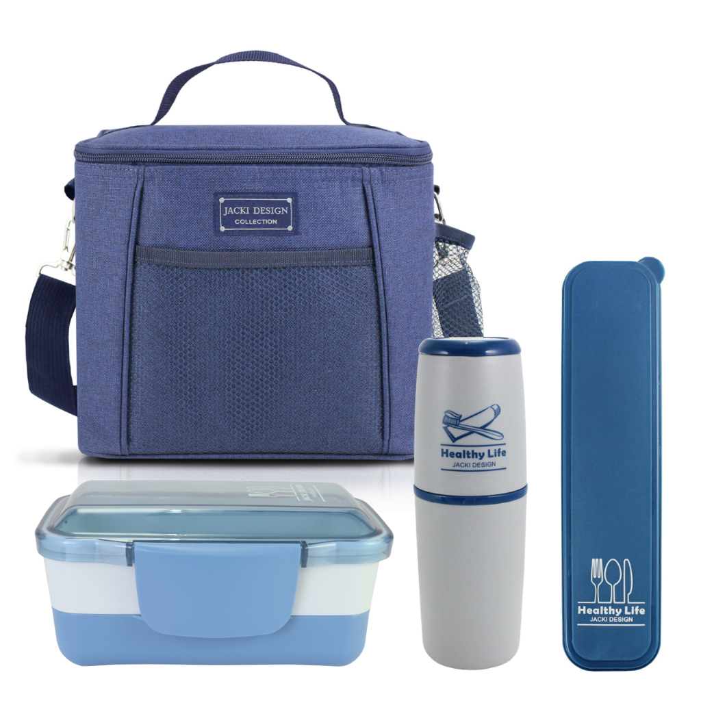Bolsa Térmica CONCEPT com Pote de Marmita e Porta Talheres com Porta Escova - Jacki Design em Oferta na Shopee
