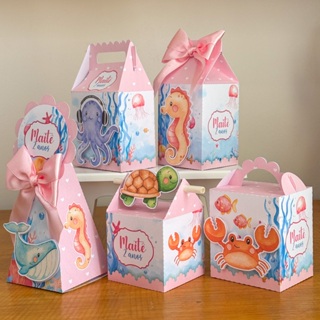 KIT FESTA 40 PEÇAS- Kit Caixinhas Personalizadas Fundo do Mar rosa-menina – Pegue e Monte Lembrancinhas Baby em Oferta na Shopee