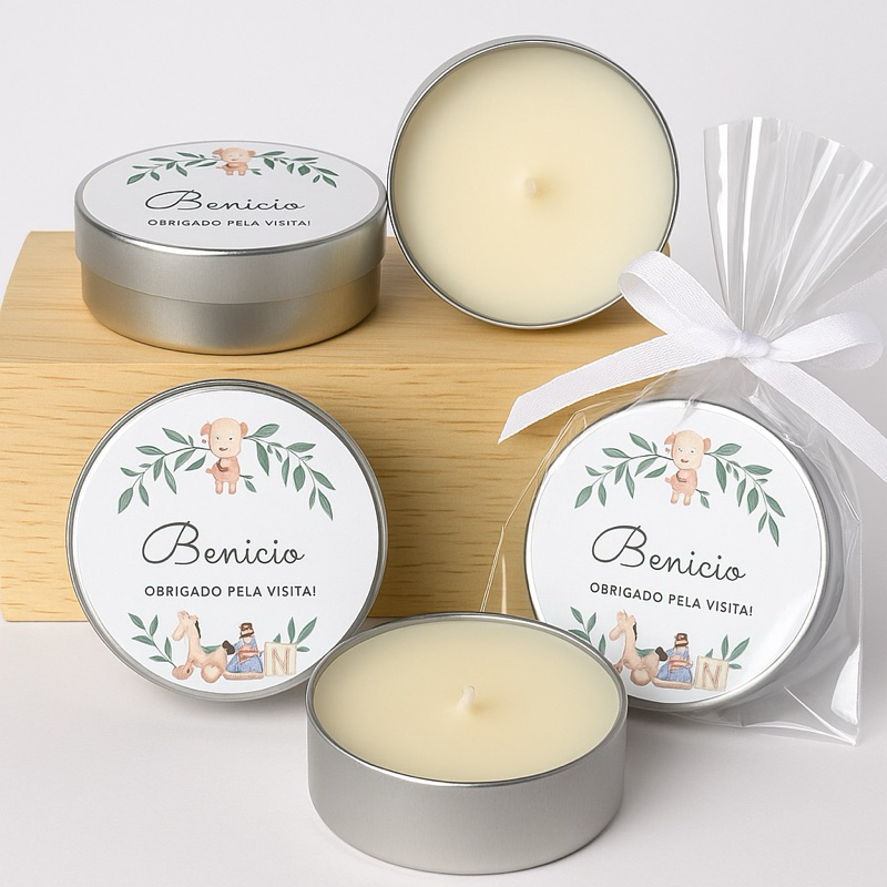Imagem kit Velas Perfumadas Aromáticas na Latinha 20grs para Lembrancinhas Personalizadas