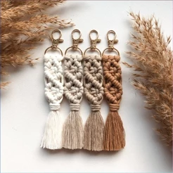 Chaveiro em macramê chaveirinhos lembrancinhas macrame