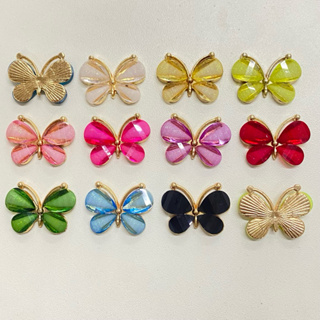 Aplique Borboleta de Resina Base Metal em Oferta na Shopee