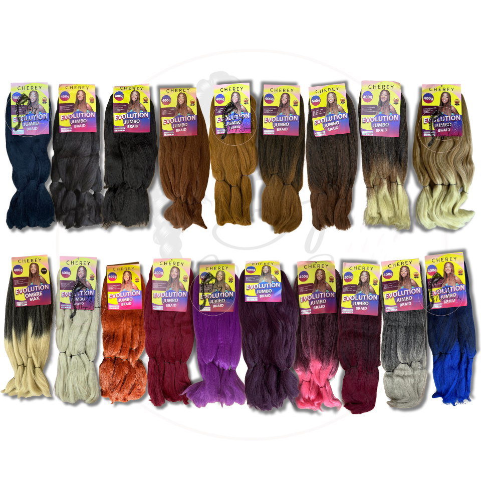 Jumbo para tranças Cherey Evolution 400g Tranças Boxbraids Gypsy braids