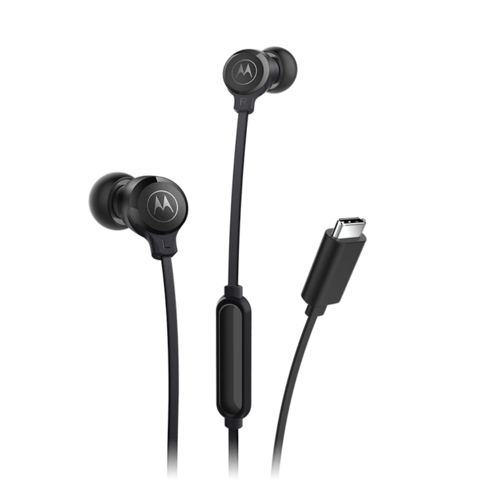 Fone de Ouvido Earbuds 3CS Anti Ruído USB Preto Motorola