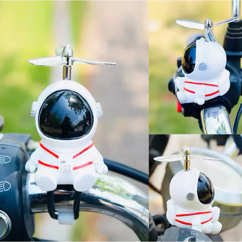 Austronauta Decoração De Carro Capacete De Rede De Bicicleta Elétrica Vermelho