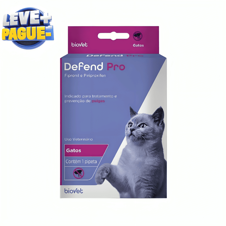 Defend Pro Gatos – Antipulgas Tópico 0,5ml | Proteção Rápida e Duradoura para Seu Gatinho em Oferta na Shopee