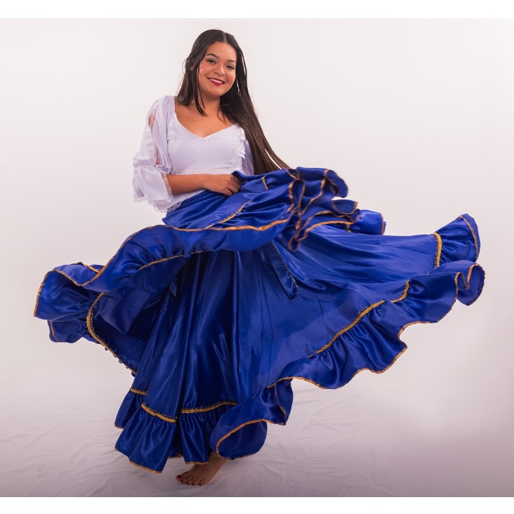 Saia Longa Dança Cigana Modelo Pomba Gira Cigana Umbanda Candomblé Maria Padilha Cigana dos Ventos