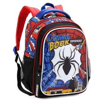 Mochila Infantil Costa Spider Dark Aranha Menino TAM Grande Hero Escolar / Estojo Spider Dark em Oferta na Shopee