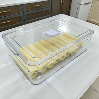 Porta Frios Acrílico 1600ml Retangular com Controle de Umidade – Conserva Alimentos em Oferta na Shopee