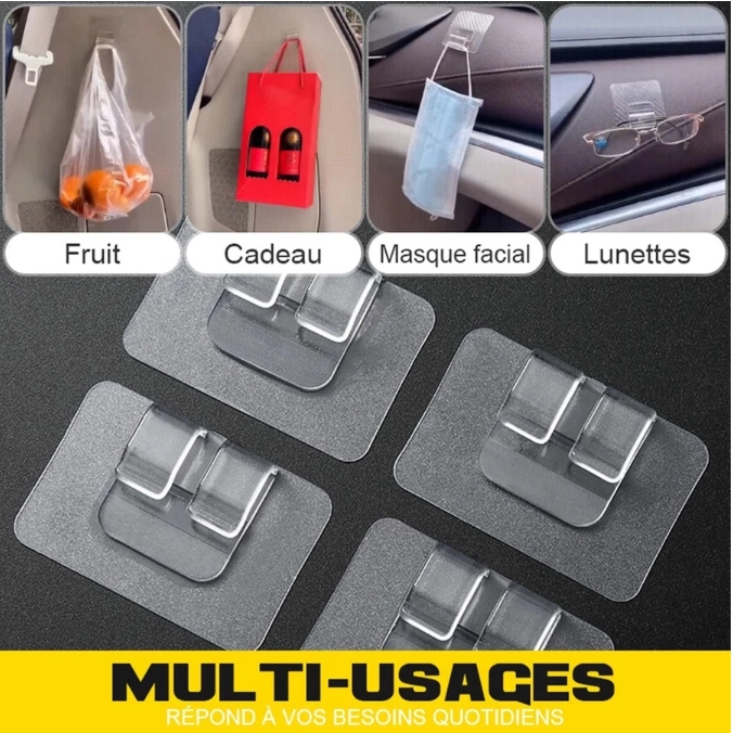 Ganchos Adesivos Antiderrapantes Universais Para Tapete De Carro De 6 * 6 Cm/Adesivo Forte Fixação