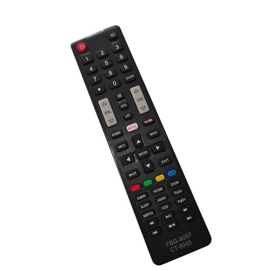 Controle Remoto Compativel Semp Toshiba Led CT-8063 43L2500  40L2500  40L1500 FBG-9057