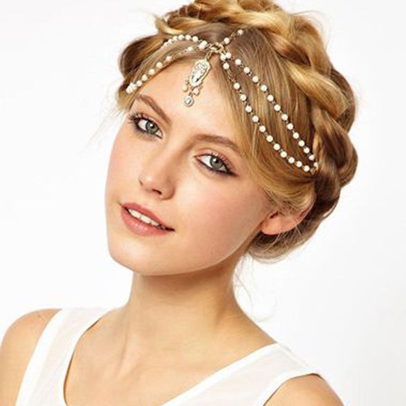 Tiara Corrente Testeira Tiara de Testa Para Noivas