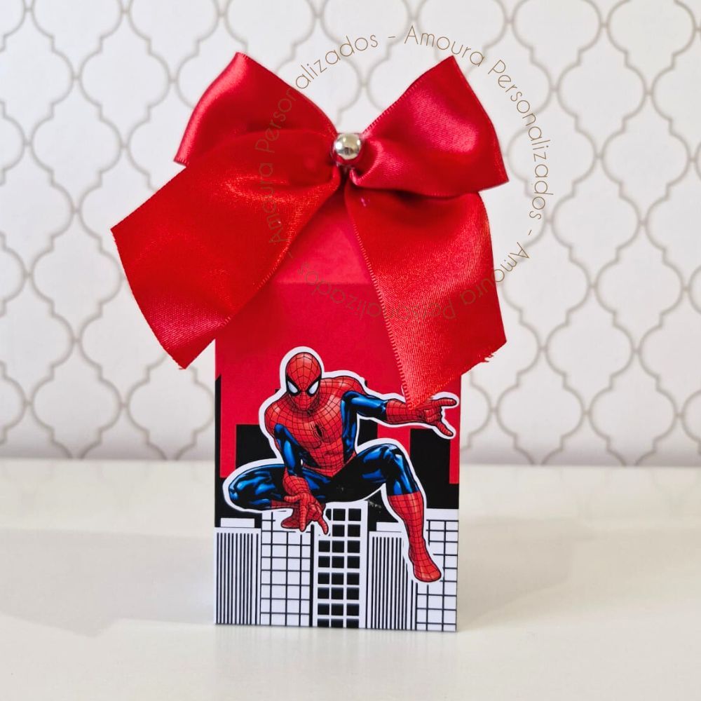 CAIXA MILK PERSONALIZADA PARA LEMBRANCINHAS HOMEM ARANHA | CAIXINHA | FESTA | ANIVERSARIO |DECORAÇÃO
