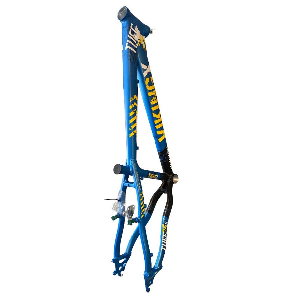 Quadro Aluminio Aro 26 Vikingx Dirt J.Tuff X-25 Azul