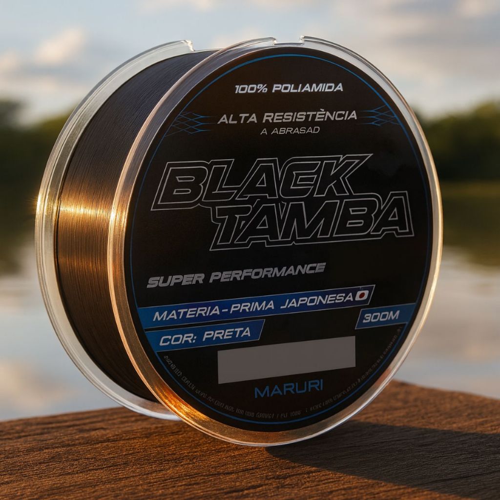 Linha de Pesca Monofilamento Black Tamba Maruri 300 Metros
