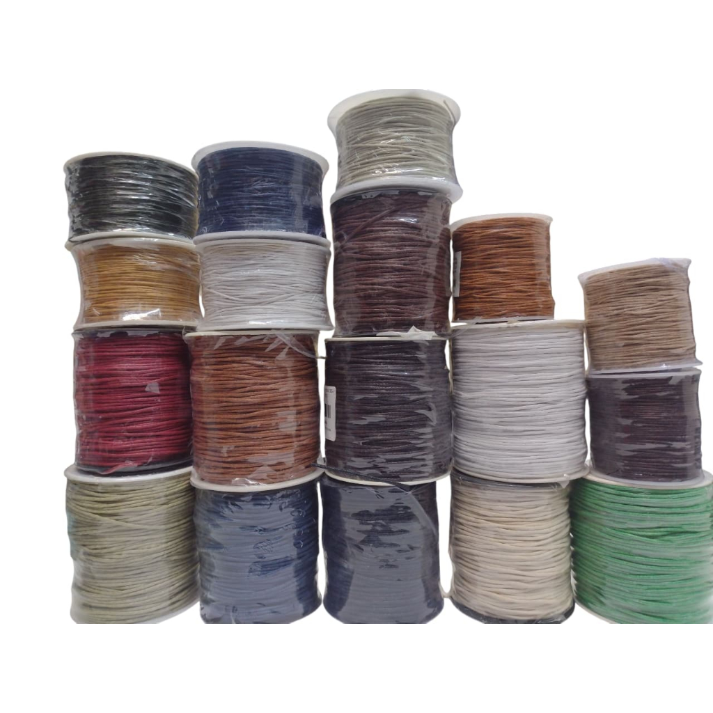 Cordão Encerado 1mm/1,5mm /2mm c/100metros em Oferta na Shopee