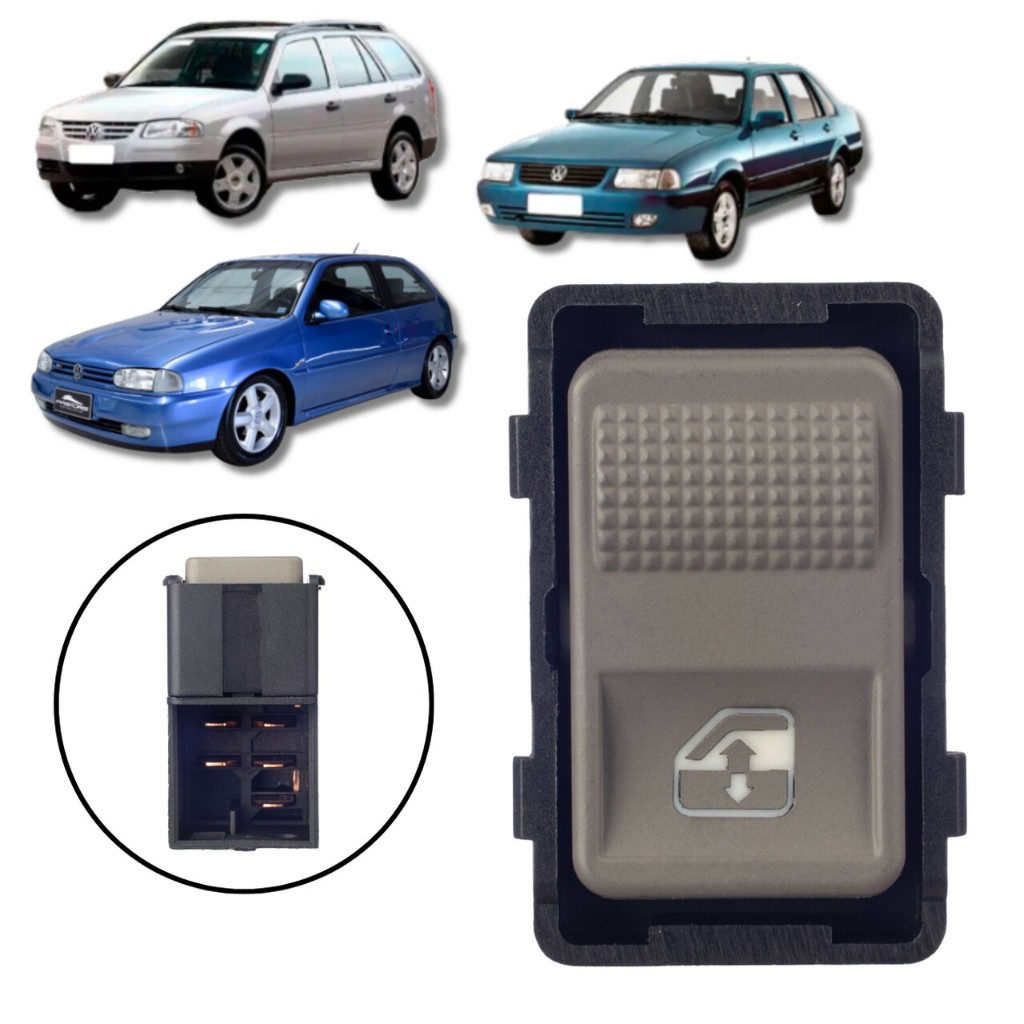 BOTÃO INTERRUPTOR VIDRO ELÉTRICO GOL PARATI 1995/1996 em Oferta na Shopee