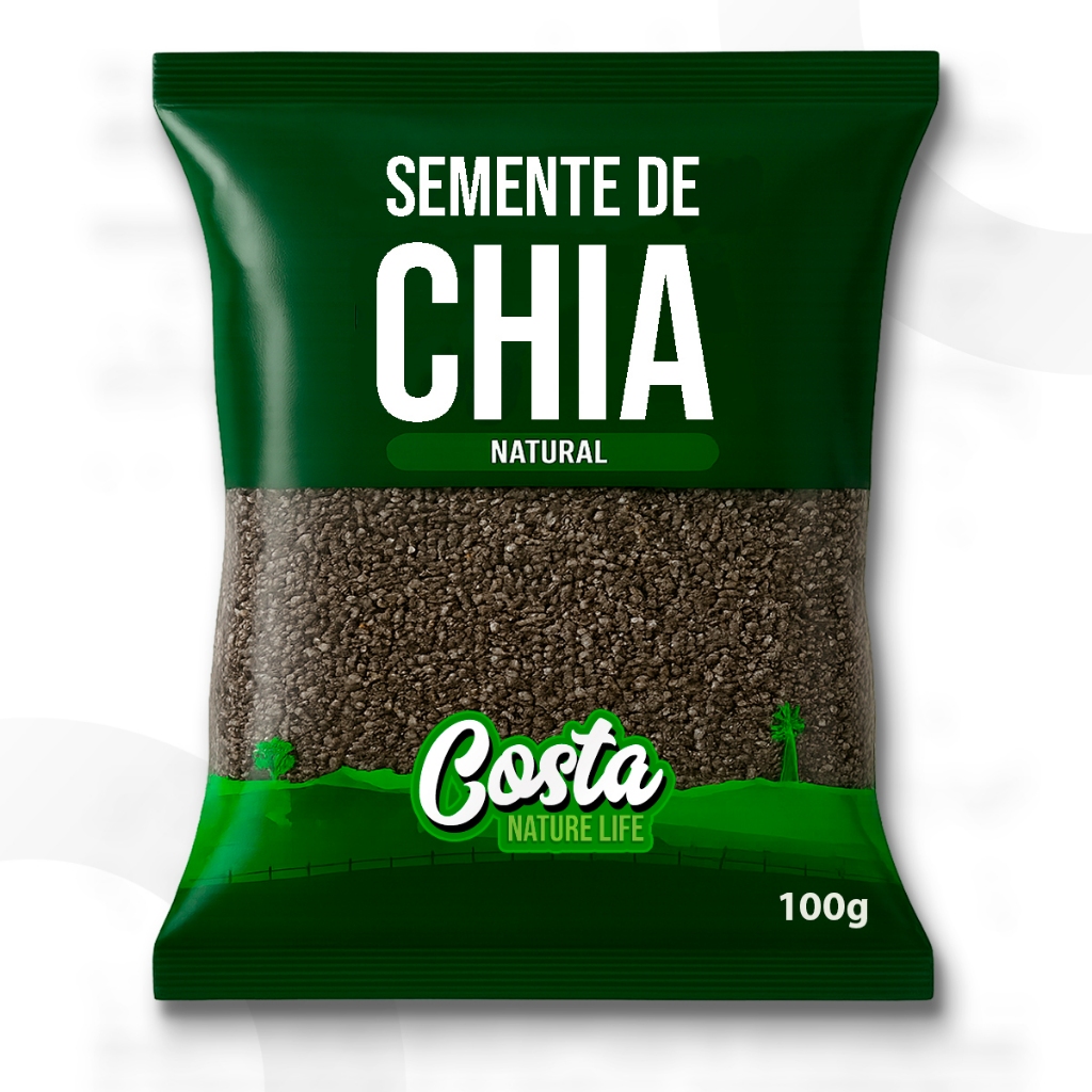 Semente de Chia Comercial Natural - Costa Nature Life Semente de Chia Comercial Natural - Costa Nature Life