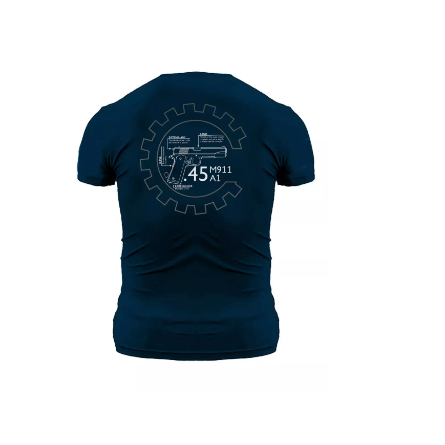 Camiseta Camisa Militar Imbel .45 1911 A1, CAC, Camiseta Estilo Militar Plus Size
